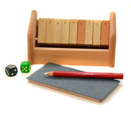 Shut the Box aus Holz