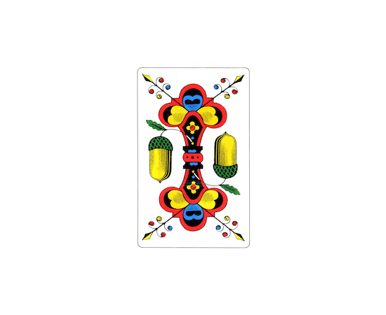 Old German Style Playing Card
