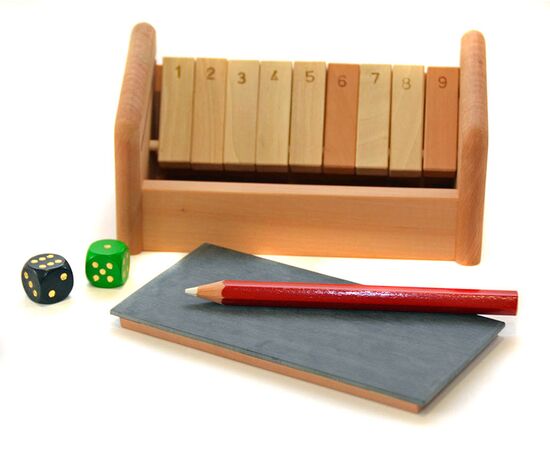 Shut the Box aus Holz