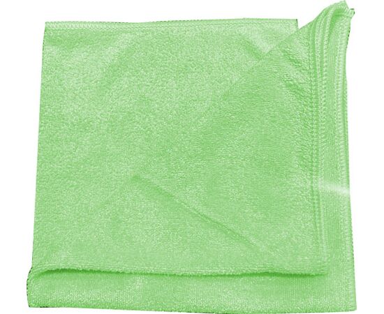 Microfiber cloth 40x40 cm green - professional room care, dimensionally stable & highly absorbent